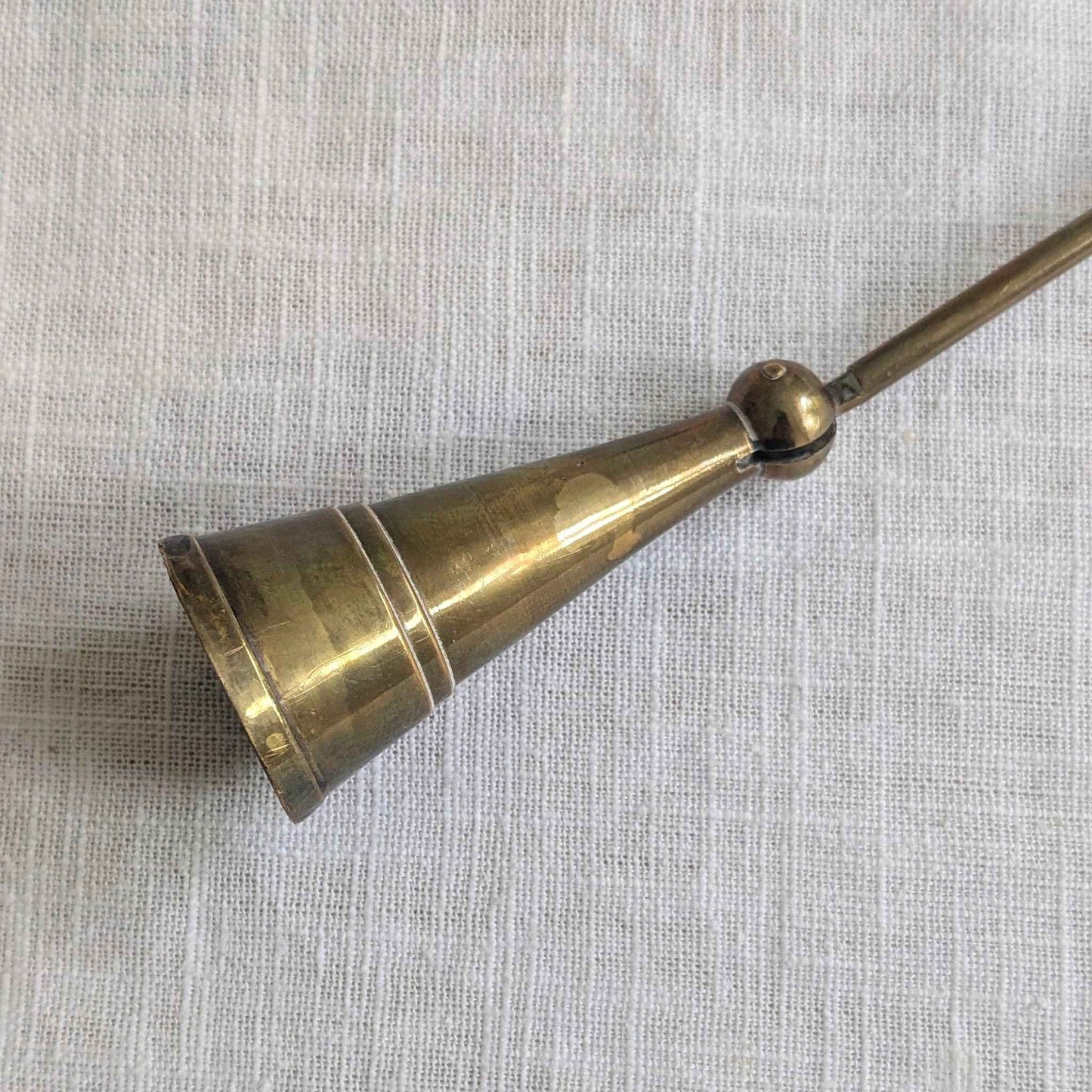 Hinged Brass Candle Snuffer