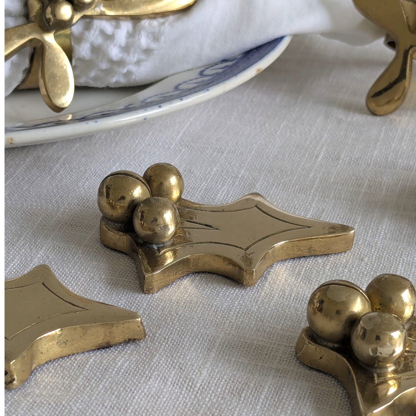 Holly Place Card Holders