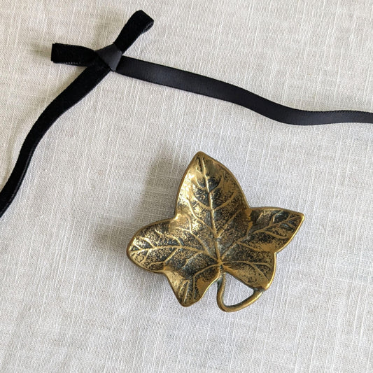 Brass Ivy Leaf Dish