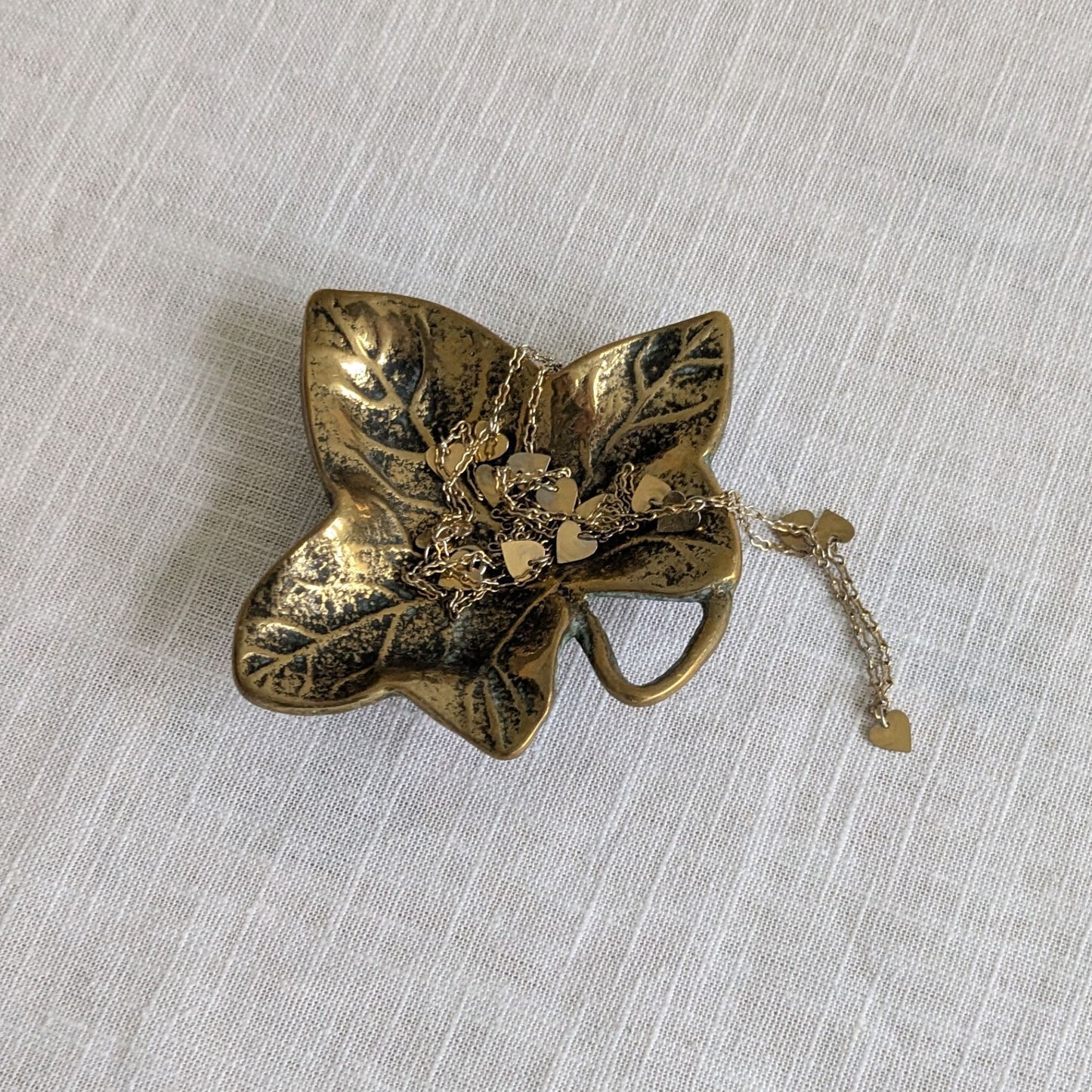 Brass Ivy Leaf Dish