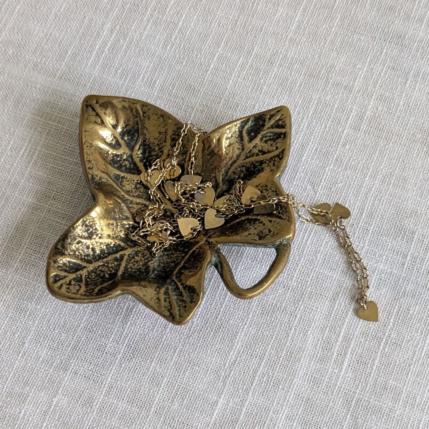Brass Ivy Leaf Dish