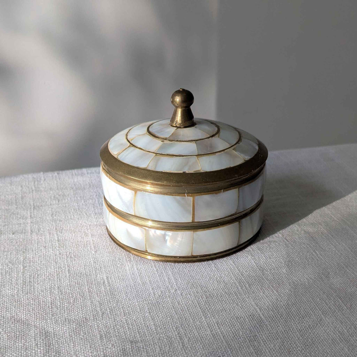 Brass & Mother of Pearl Box