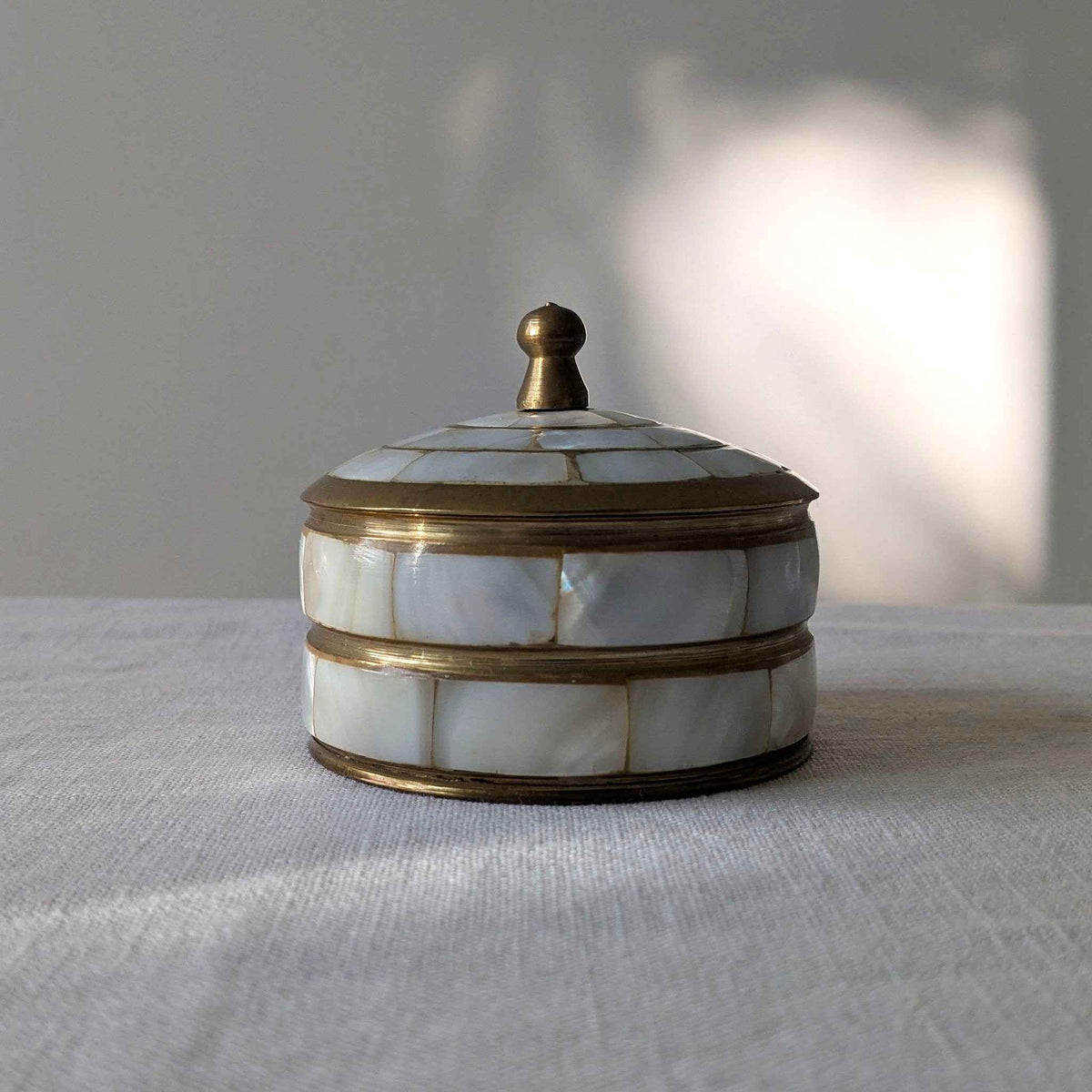 Brass & Mother of Pearl Box