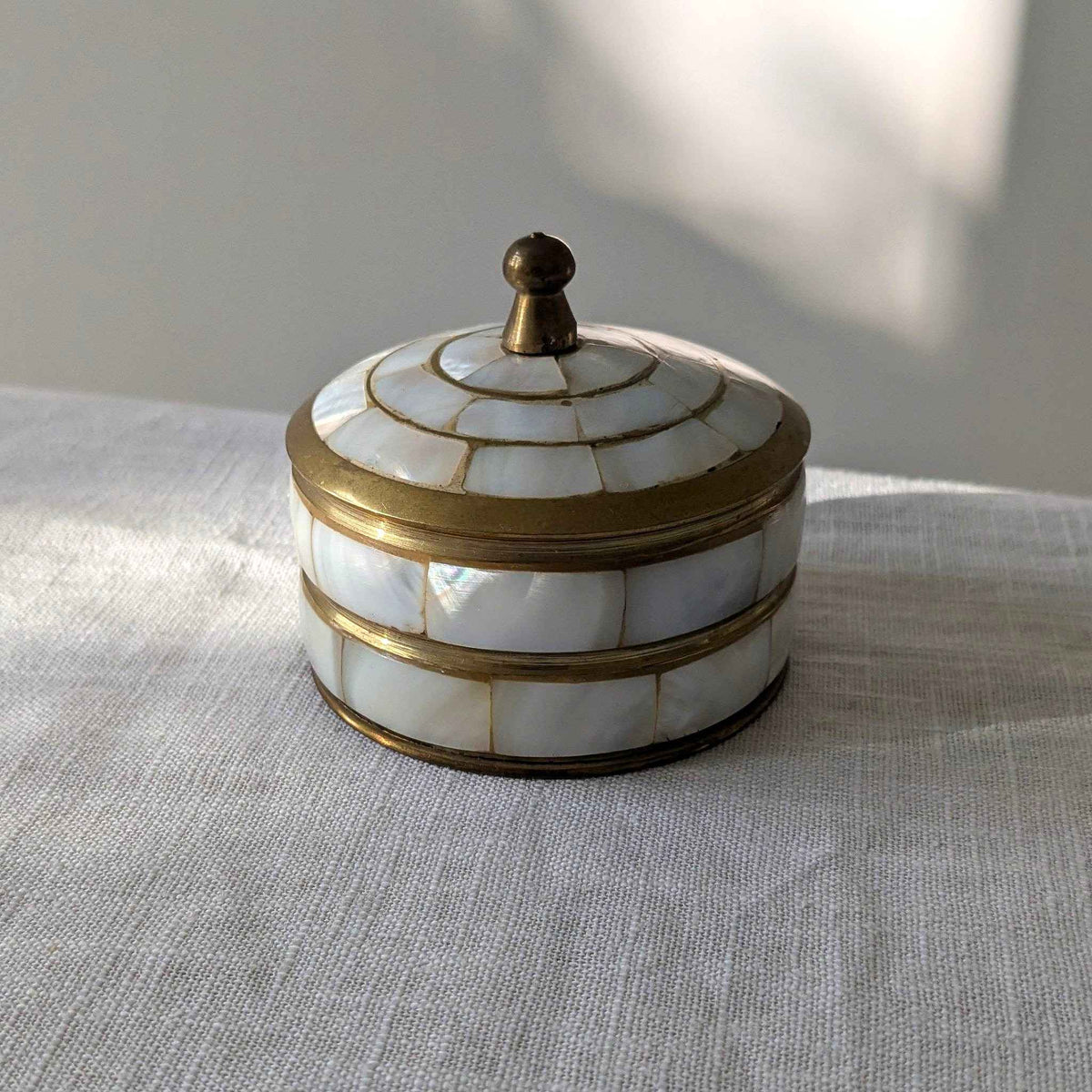 Brass & Mother of Pearl Box
