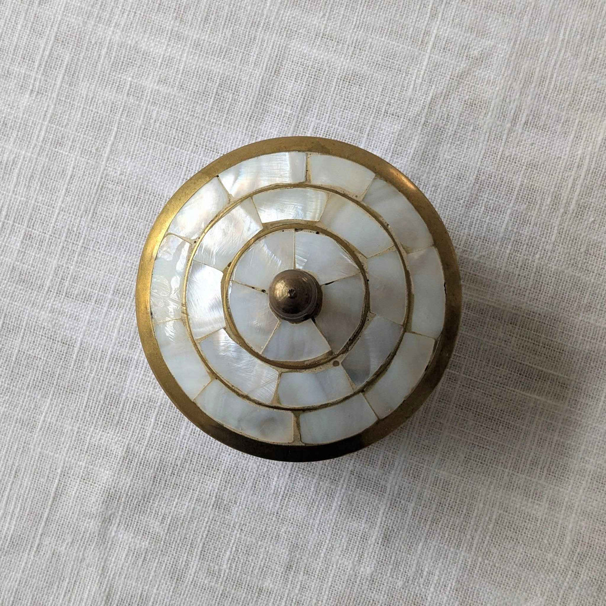 Brass & Mother of Pearl Box