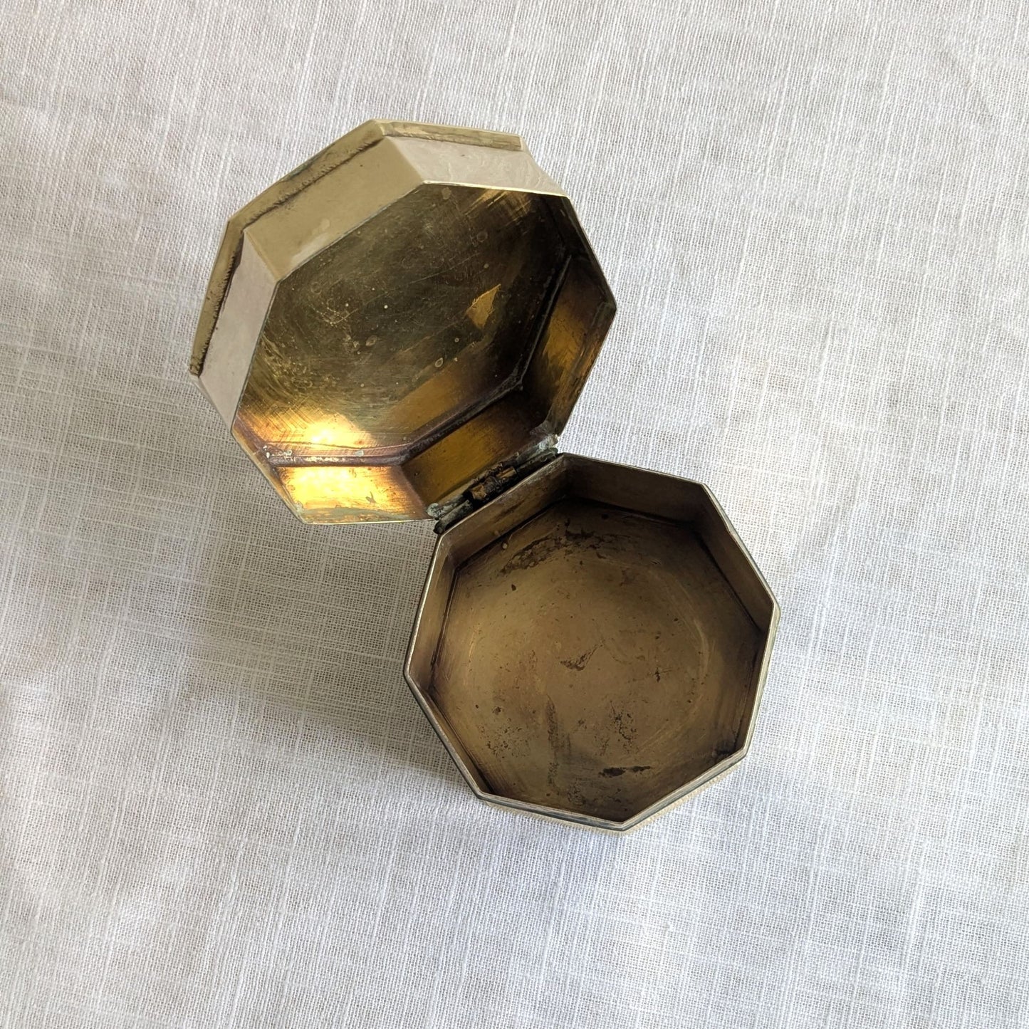 Brass Octagonal Box