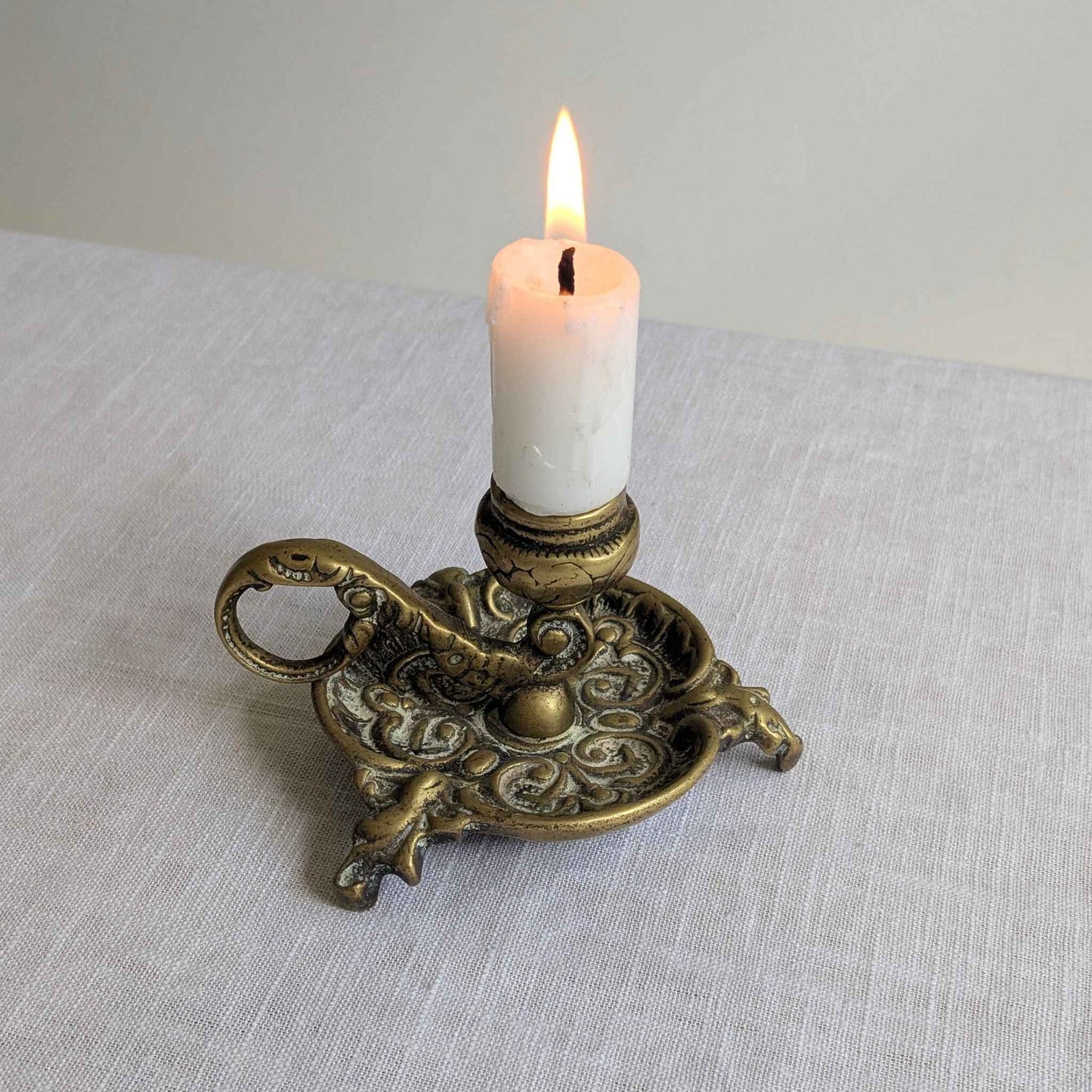 Ornate Brass Chamberstick