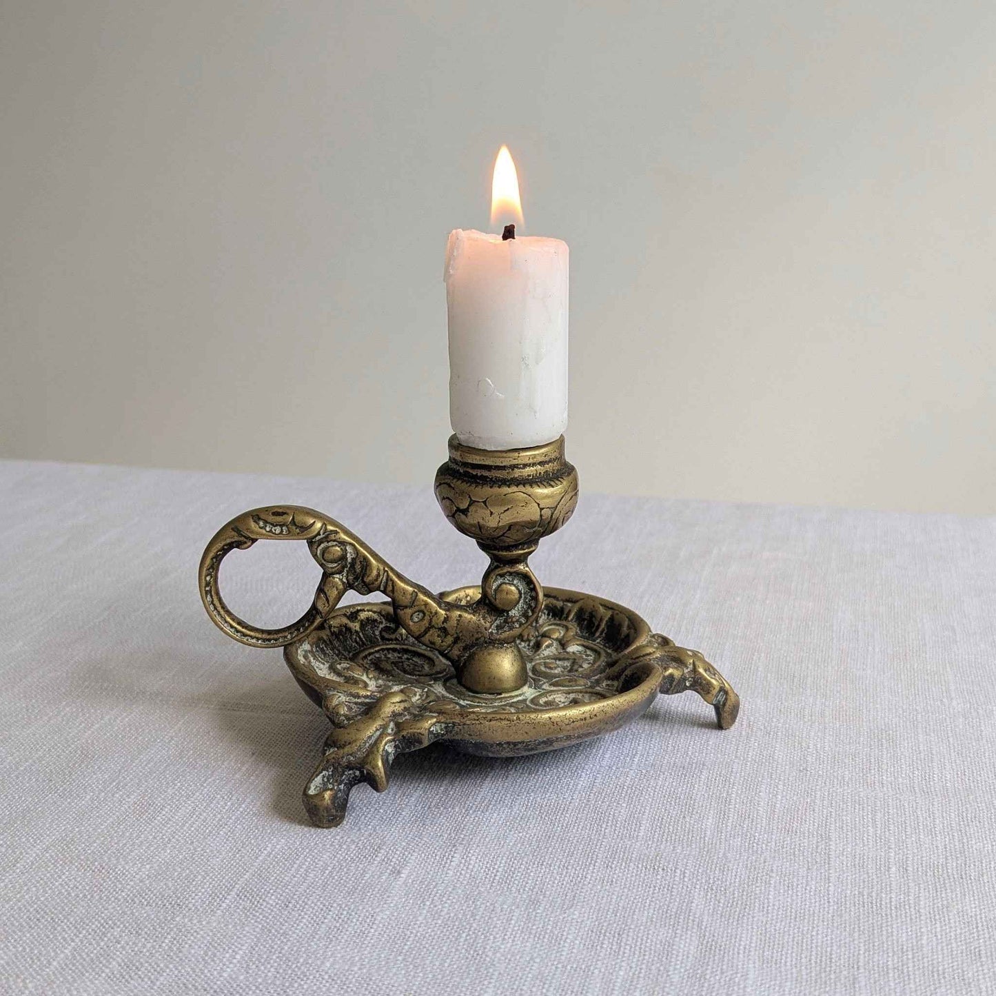 Ornate Brass Chamberstick