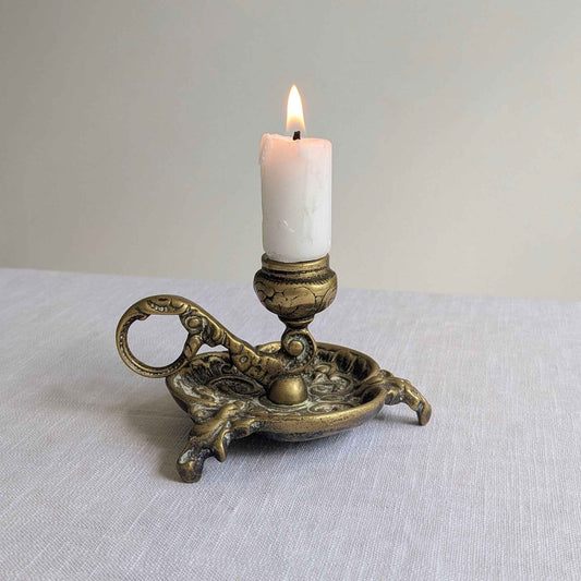 Ornate Brass Chamberstick
