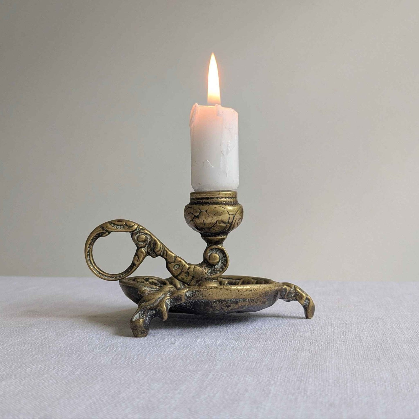 Ornate Brass Chamberstick