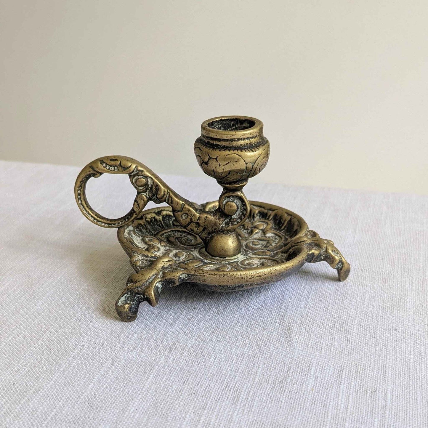 Ornate Brass Chamberstick