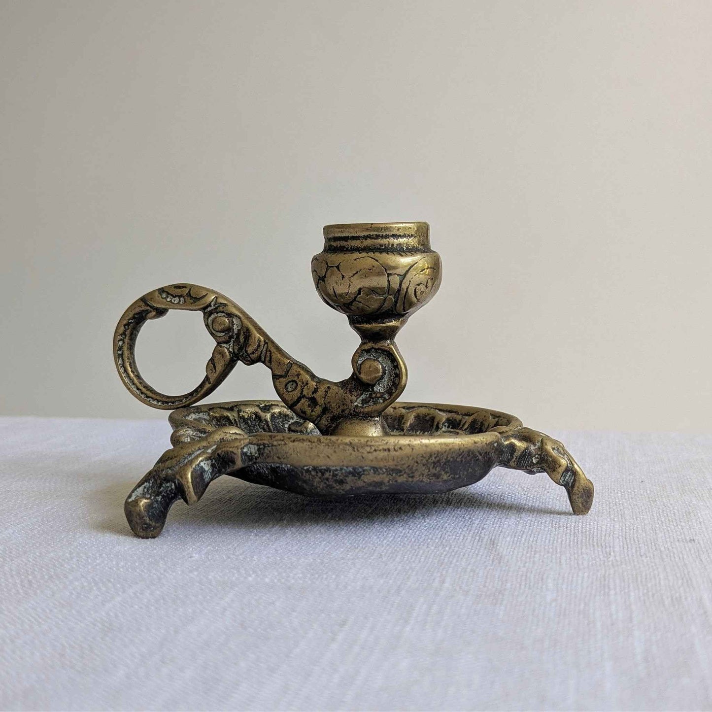 Ornate Brass Chamberstick