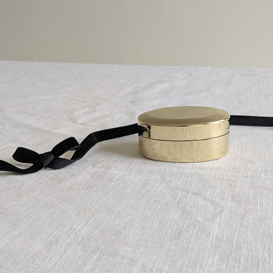 Oval Brass Trinket Box