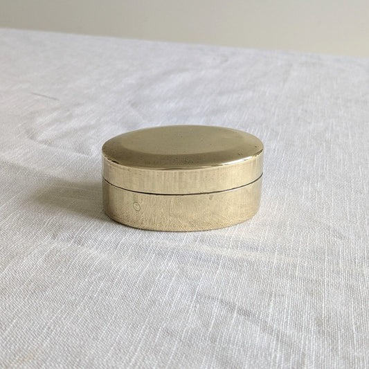 Oval Brass Trinket Box