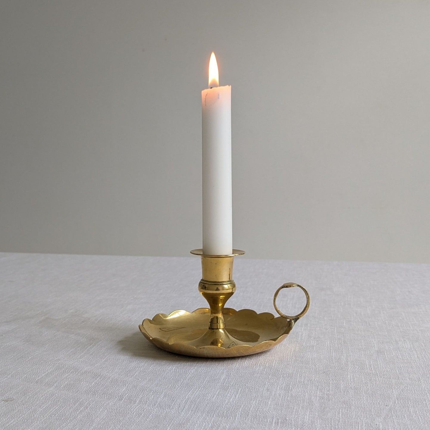 Scalloped Edge Chamberstick