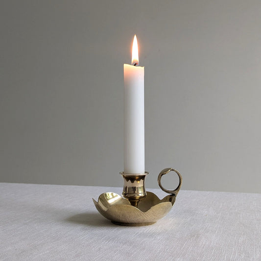 Small Scalloped Chamberstick