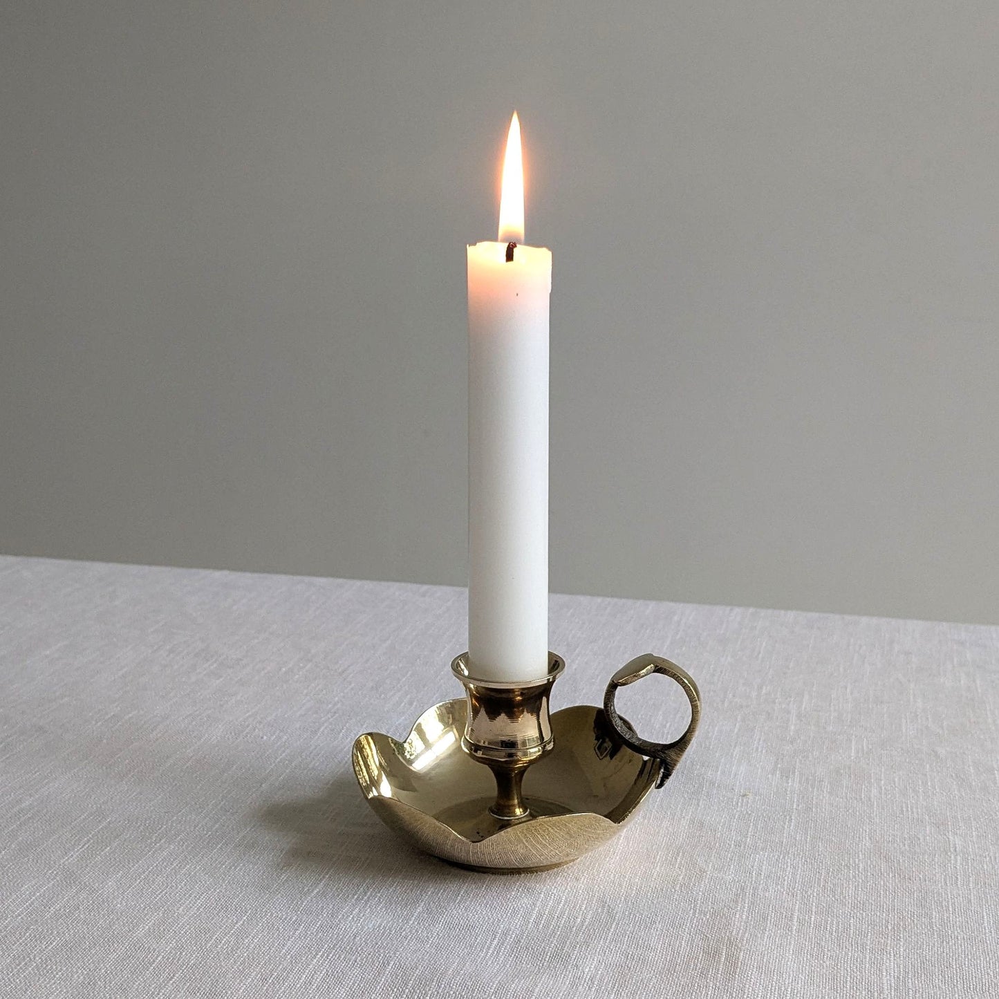 Small Scalloped Chamberstick