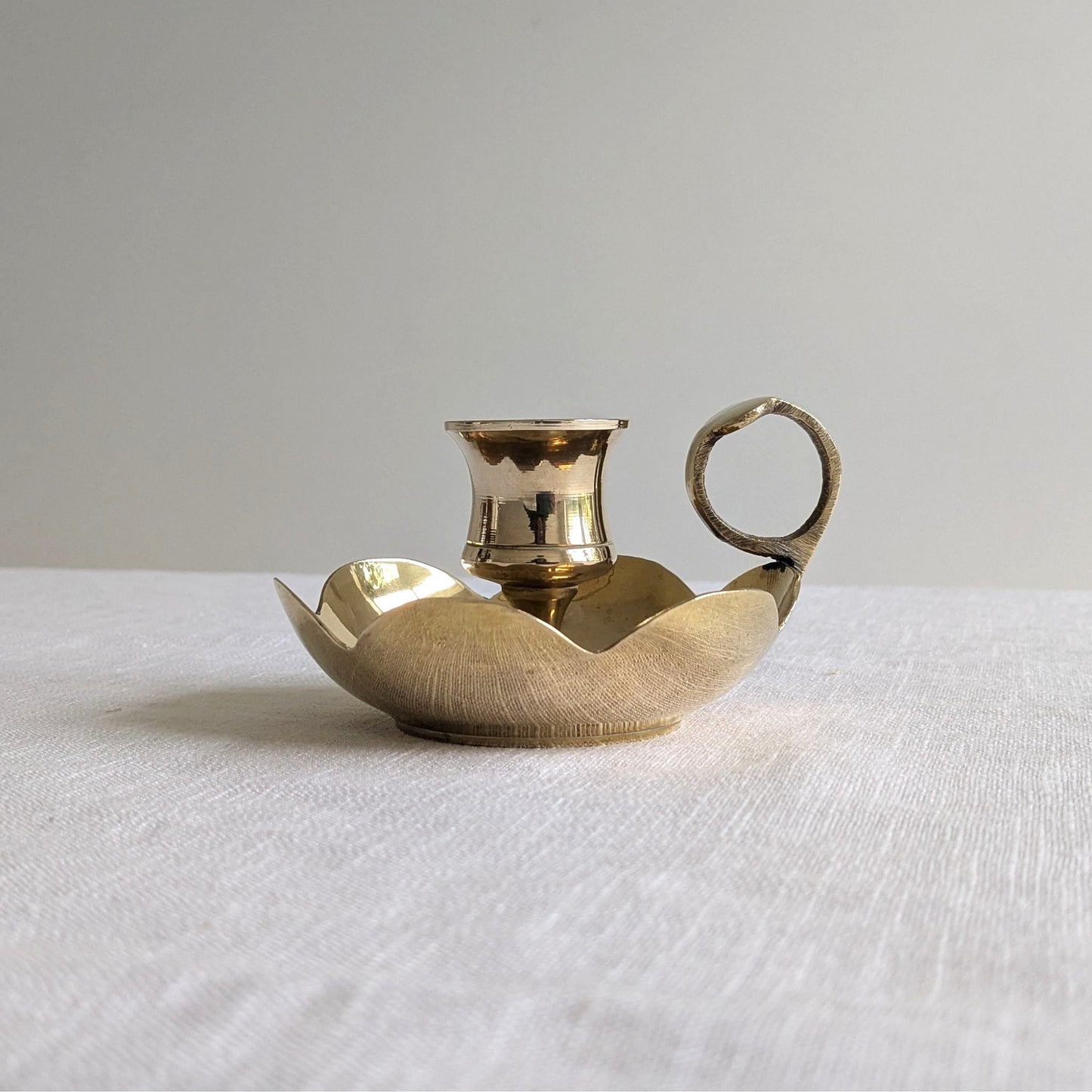 Small Scalloped Chamberstick