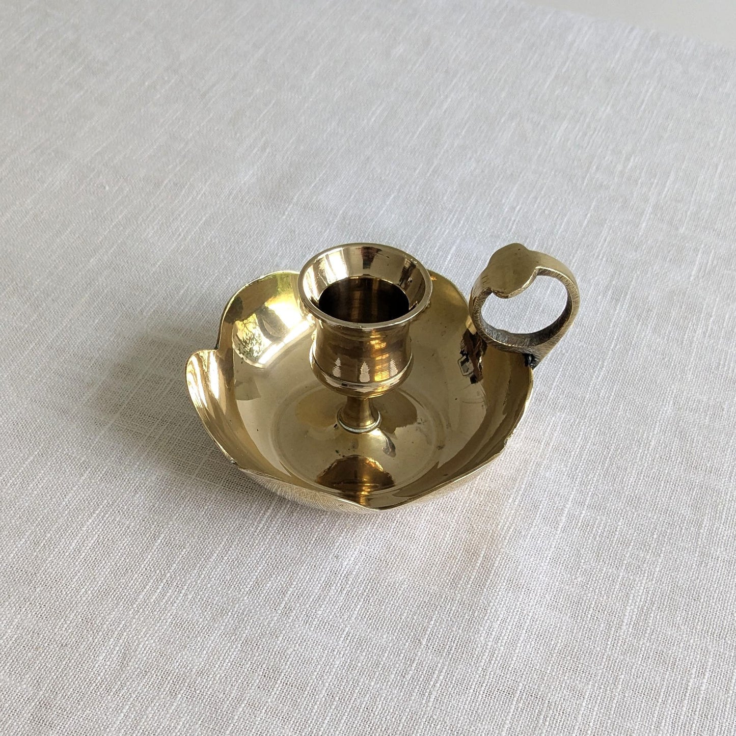 Small Scalloped Chamberstick