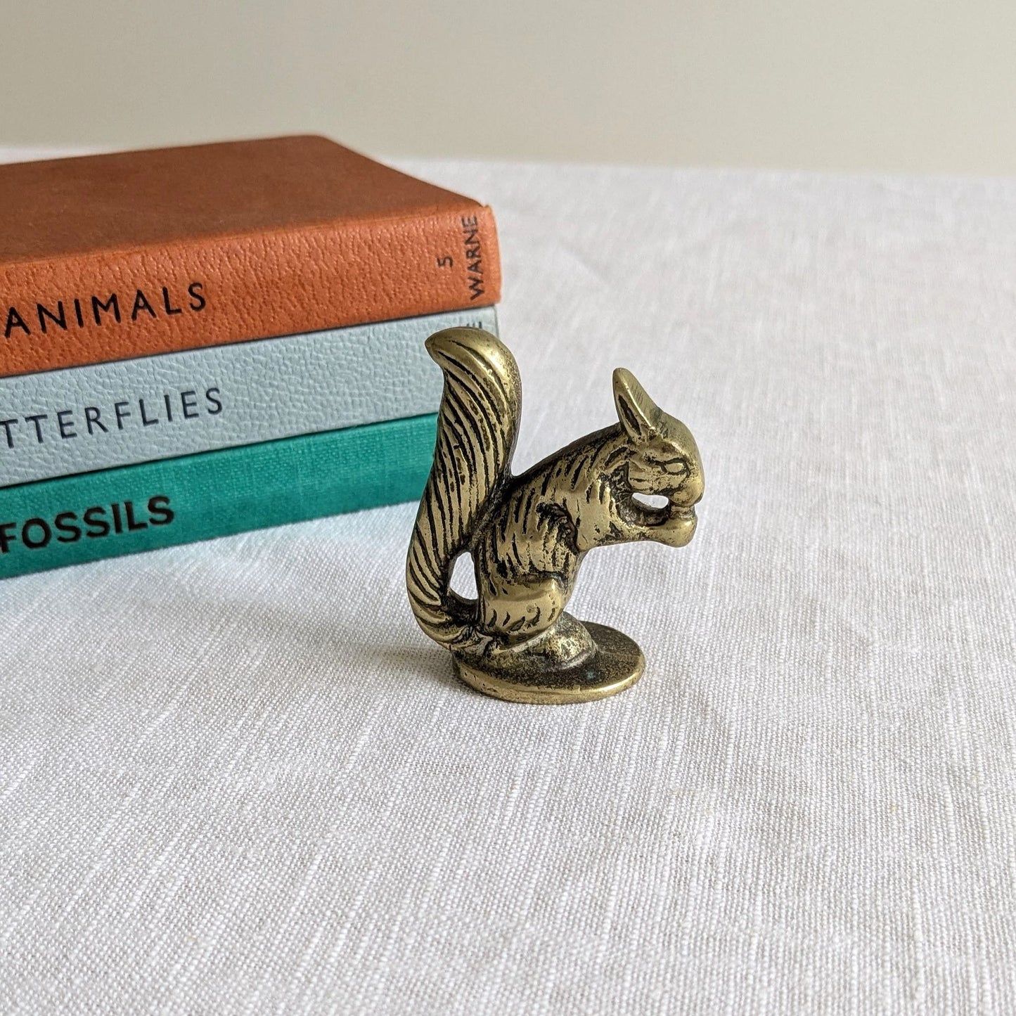 Mid Century Brass Squirrel