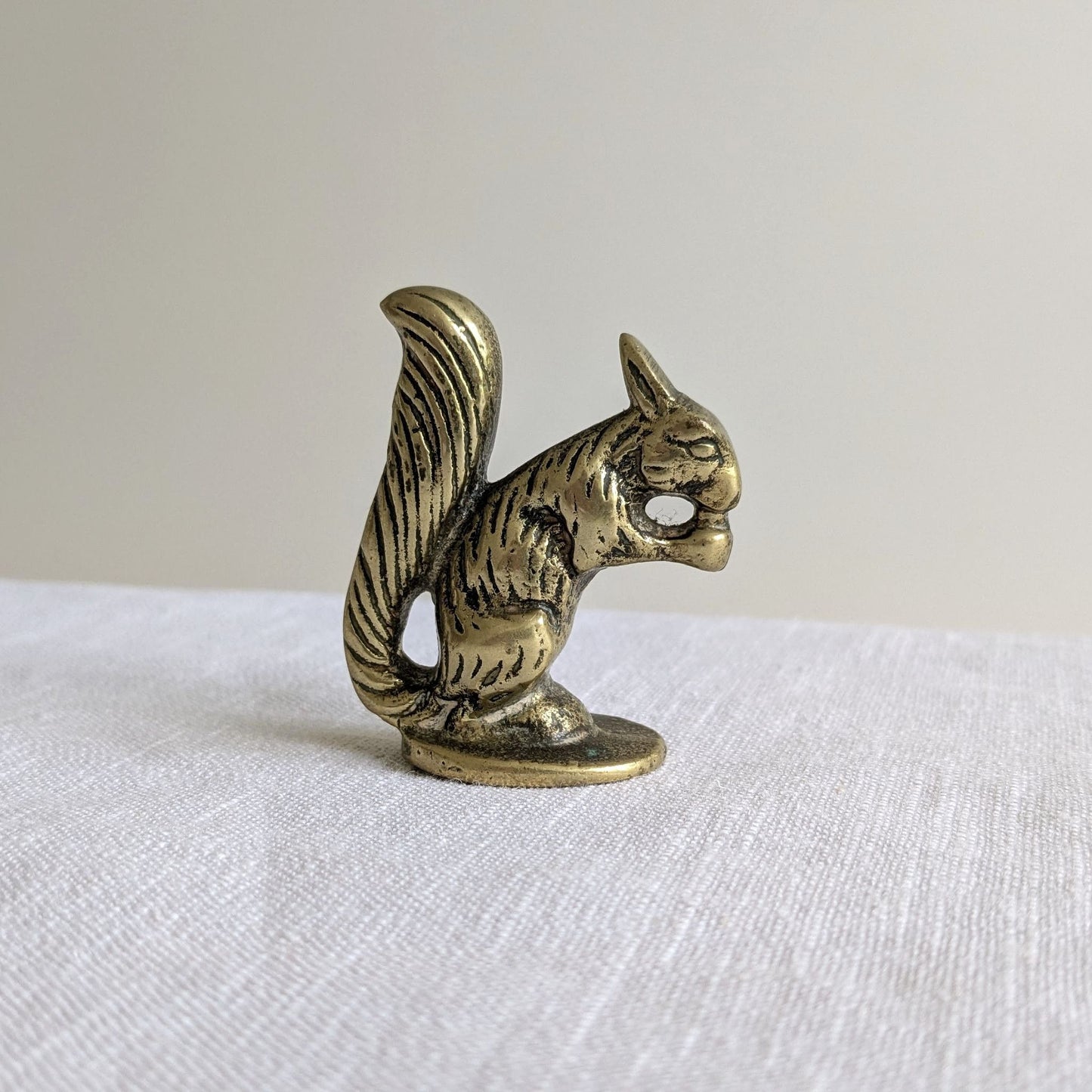 Mid Century Brass Squirrel