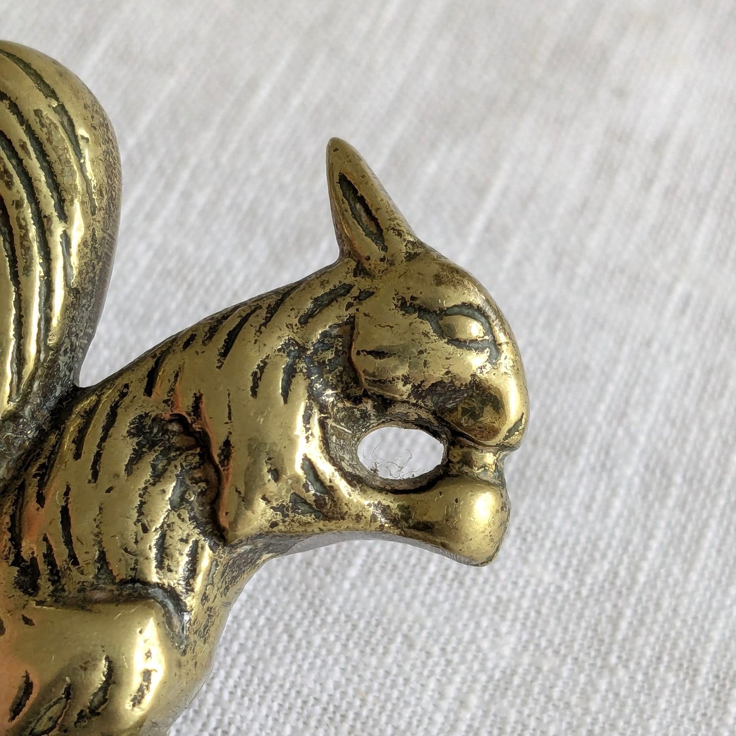 Mid Century Brass Squirrel