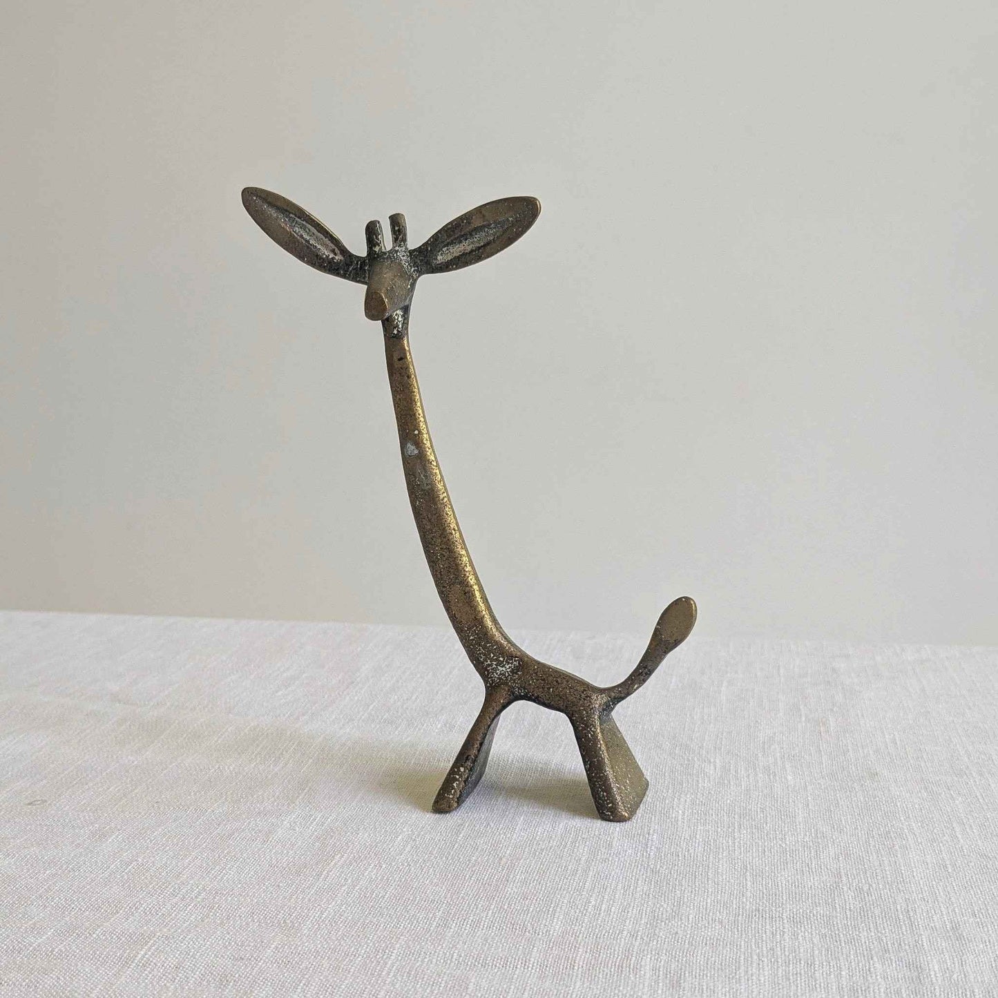 Mid Century Brass Giraffe