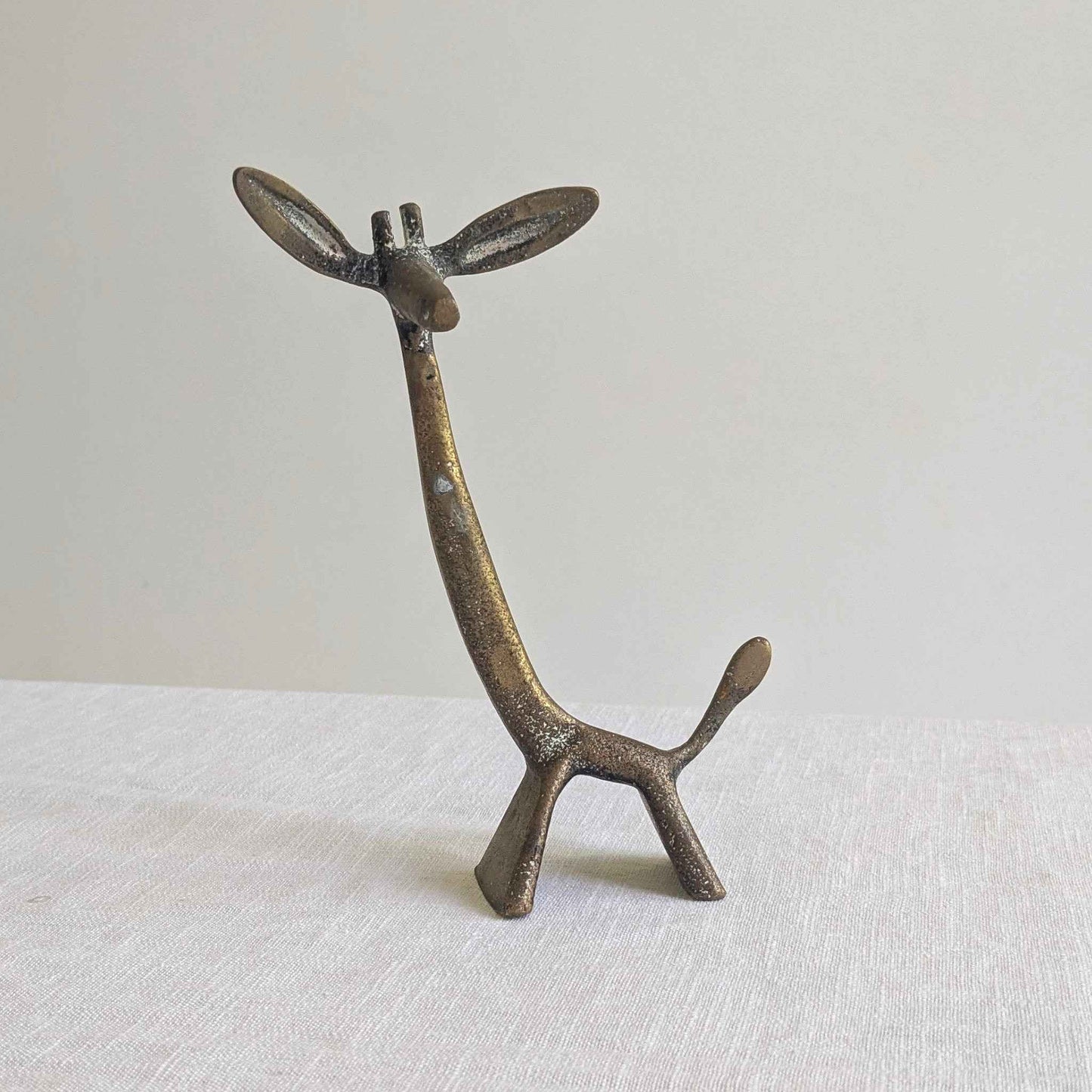 Mid Century Brass Giraffe