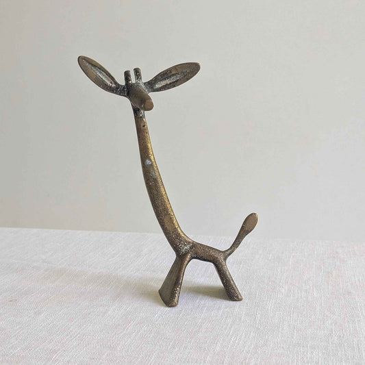Mid Century Brass Giraffe