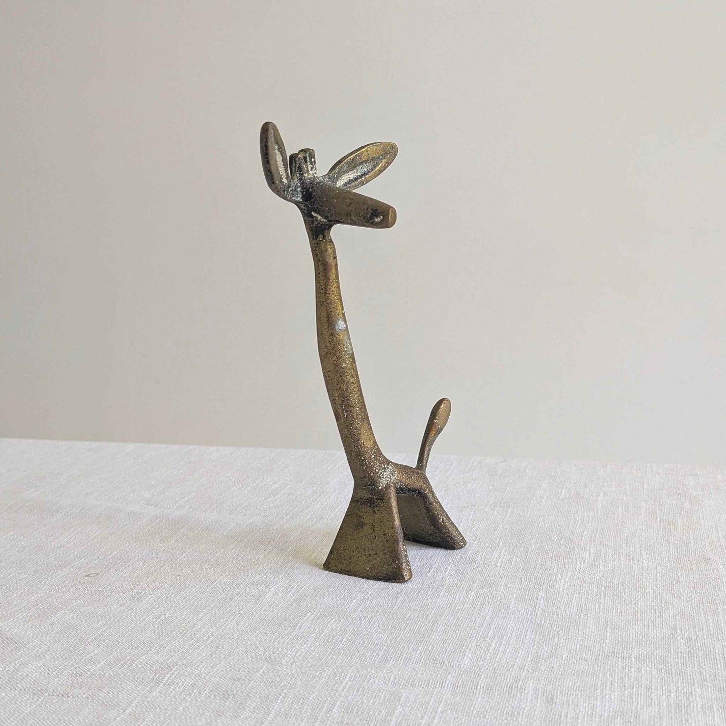 Mid Century Brass Giraffe