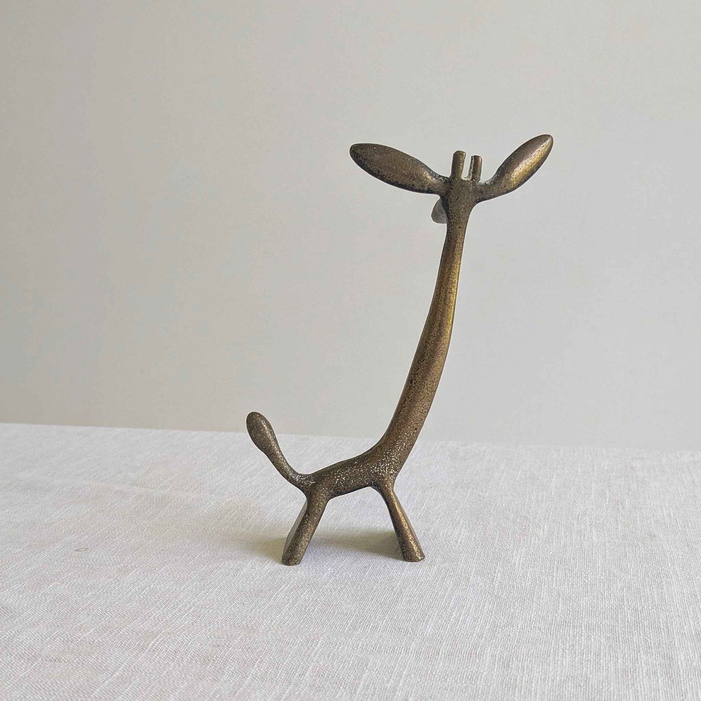 Mid Century Brass Giraffe