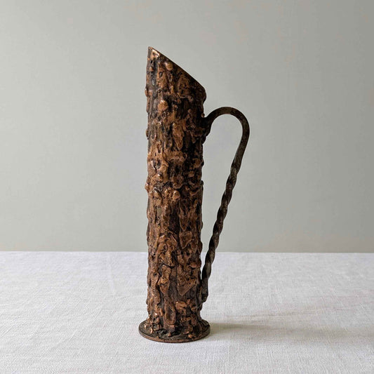 Brutalist Metal Lava Jug
