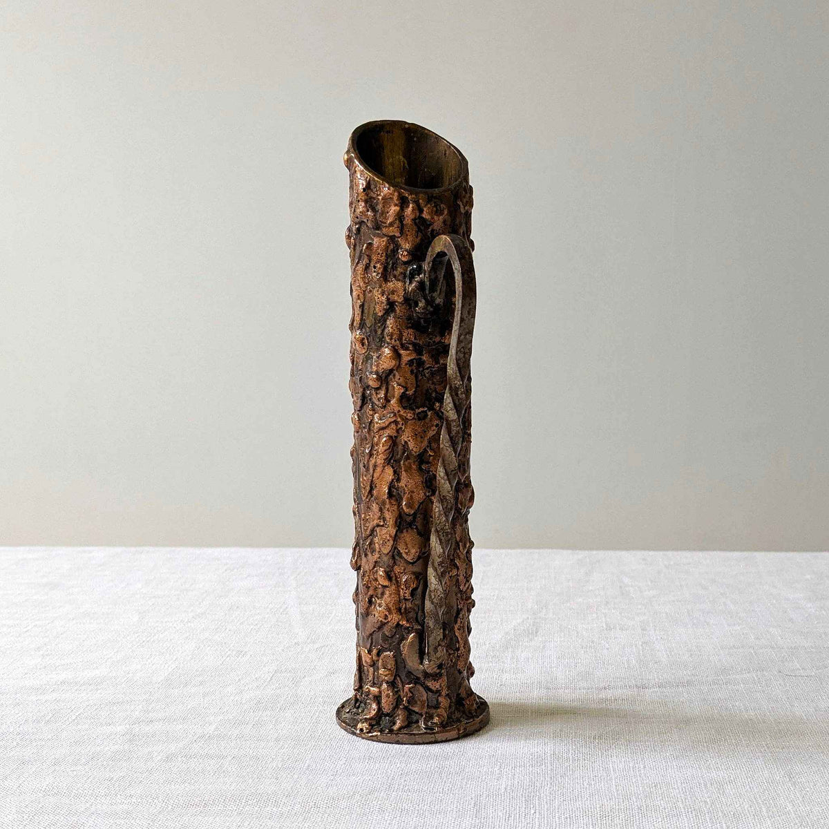 Brutalist Metal Lava Jug