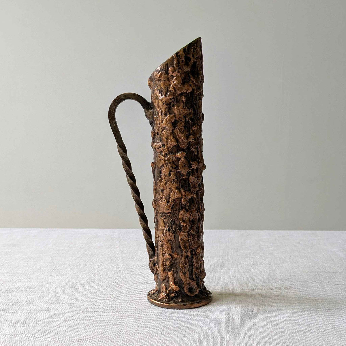 Brutalist Metal Lava Jug