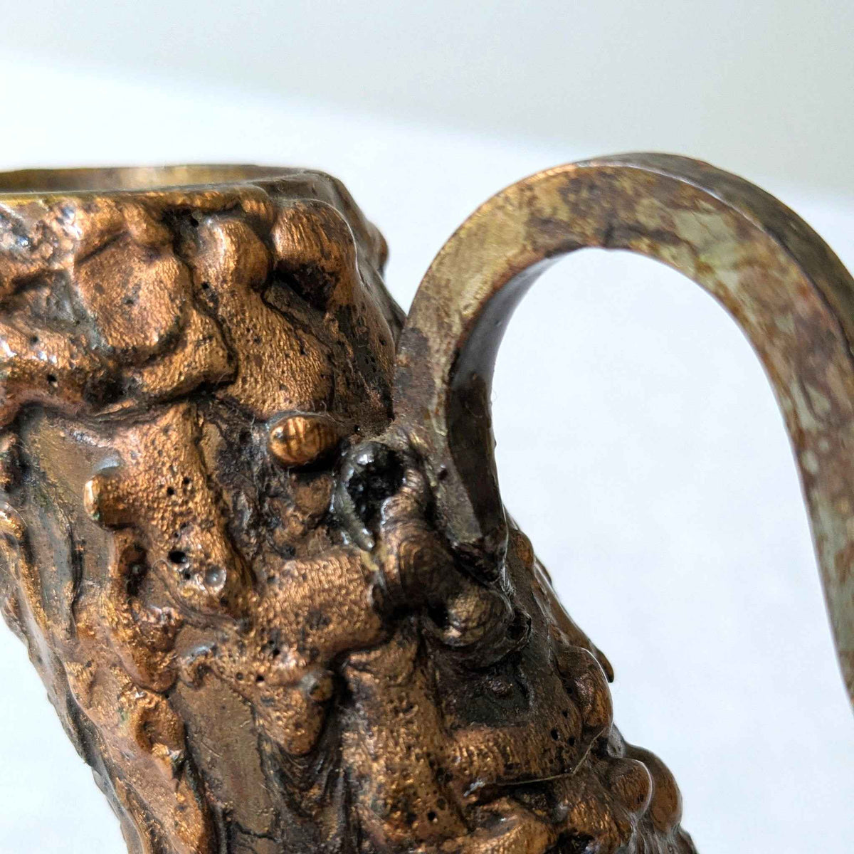 Brutalist Metal Lava Jug