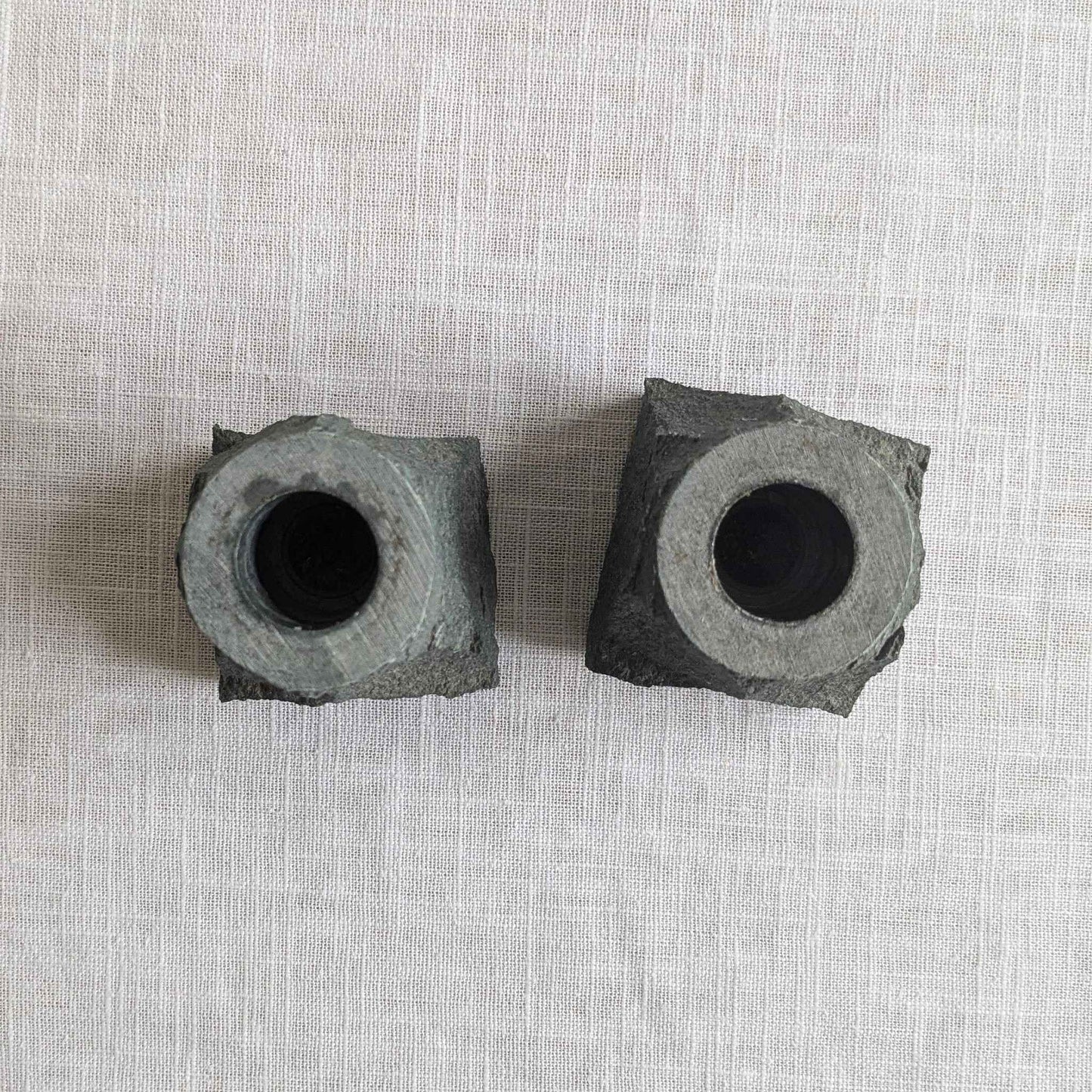 Brutalist Slate Candle Holders
