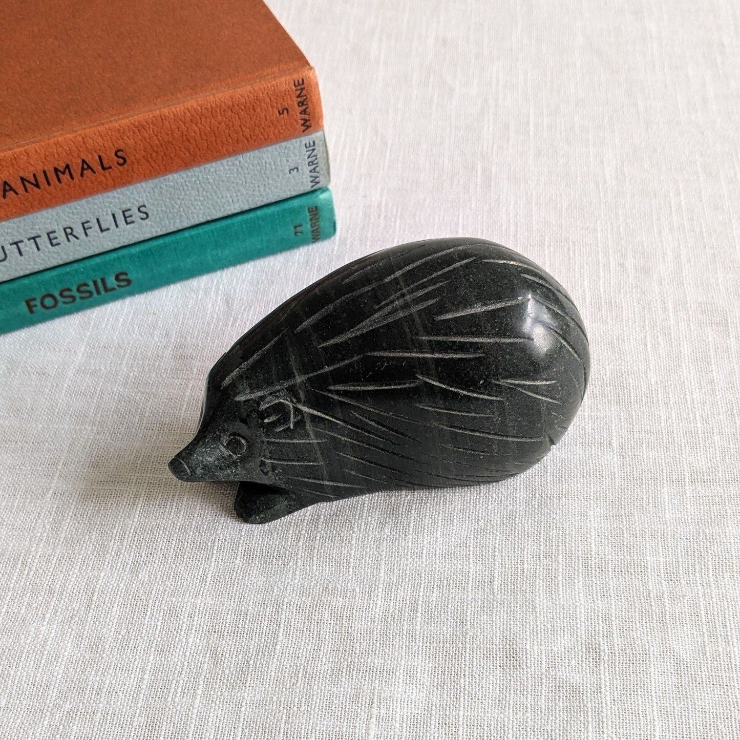 Carved Stone Hedgehog