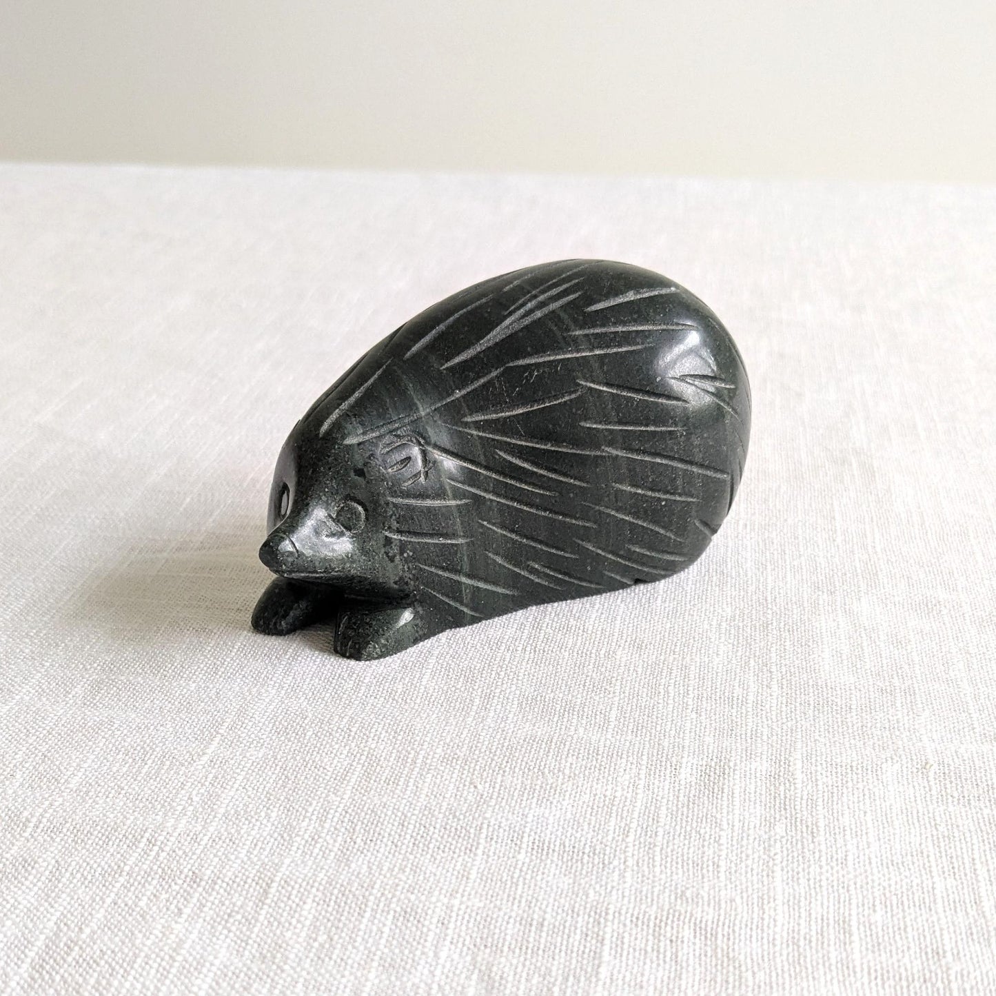 Carved Stone Hedgehog