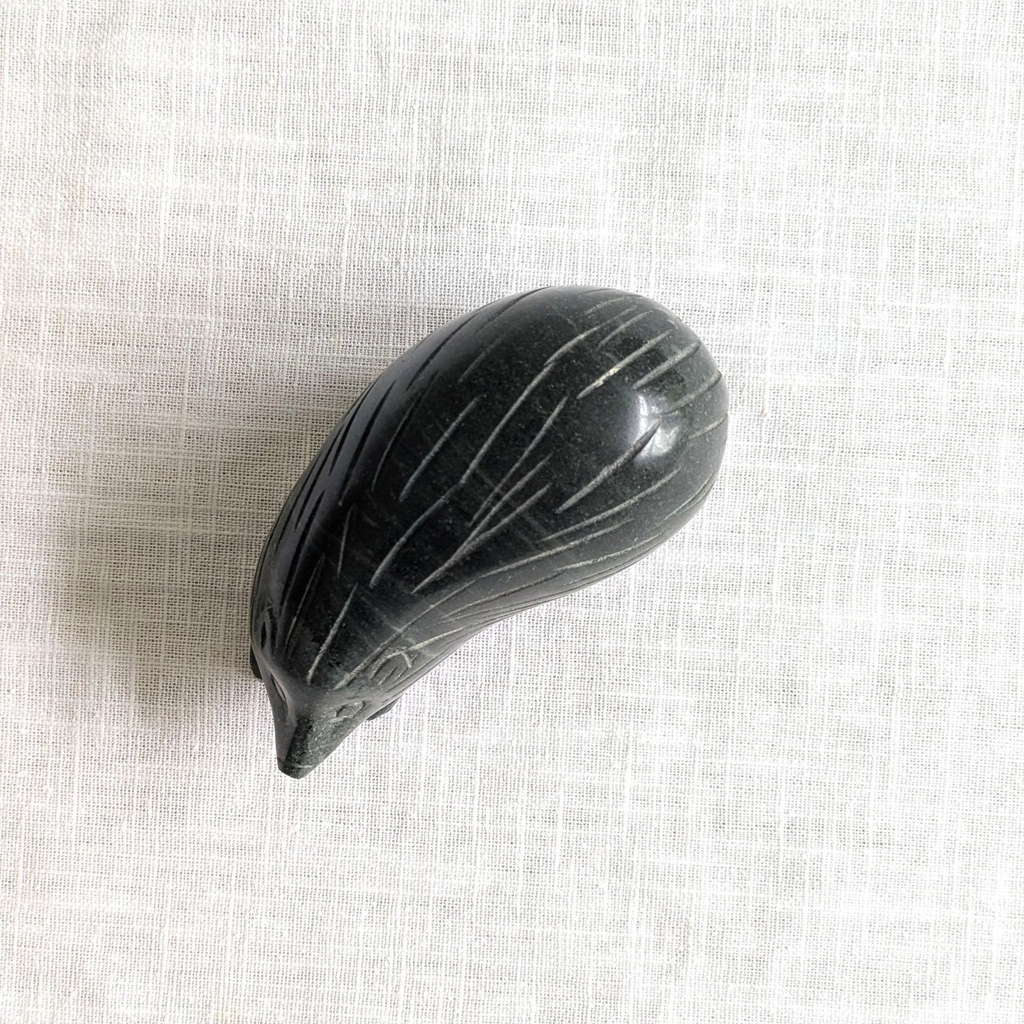 Carved Stone Hedgehog