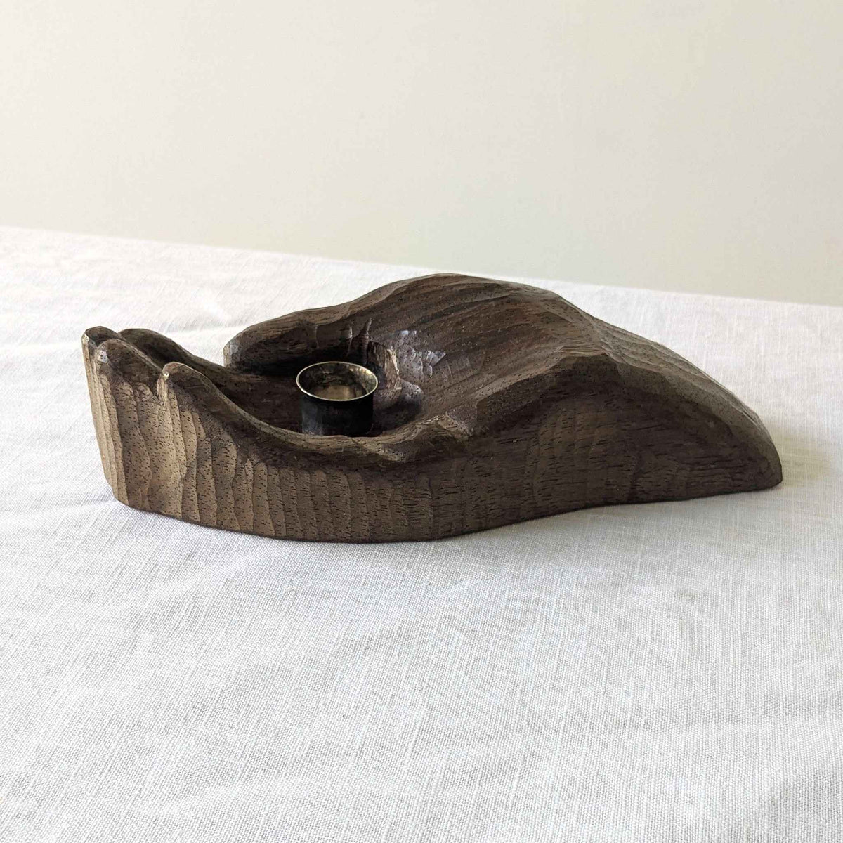 Wooden Hand Candle Holder
