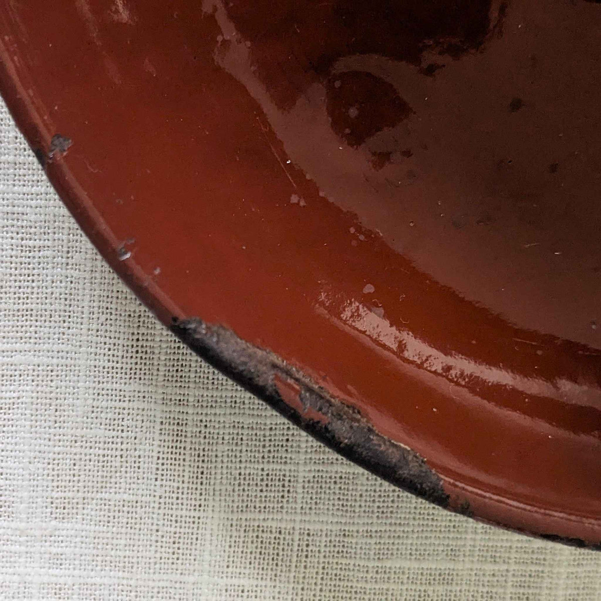 Chestnut Enamel Chamberstick