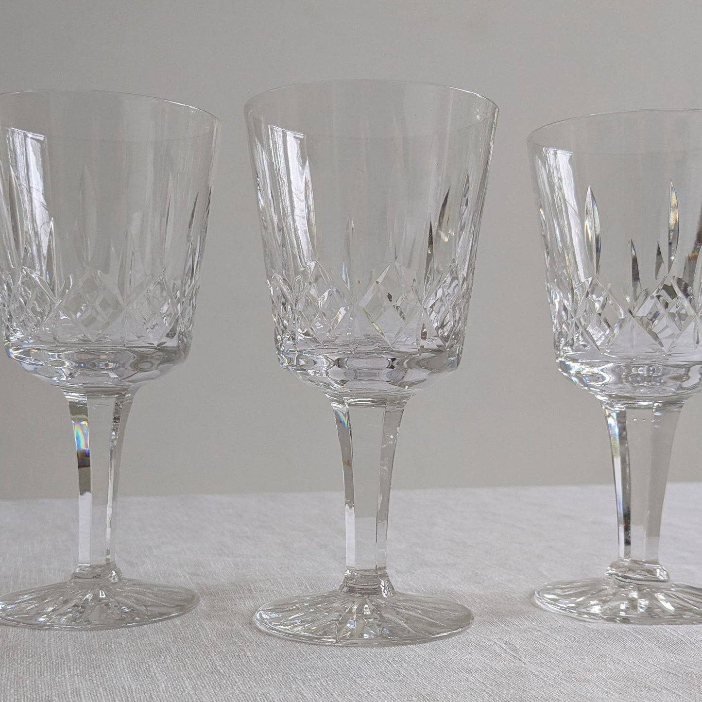 Set of 4 Crystal Wine Goblets