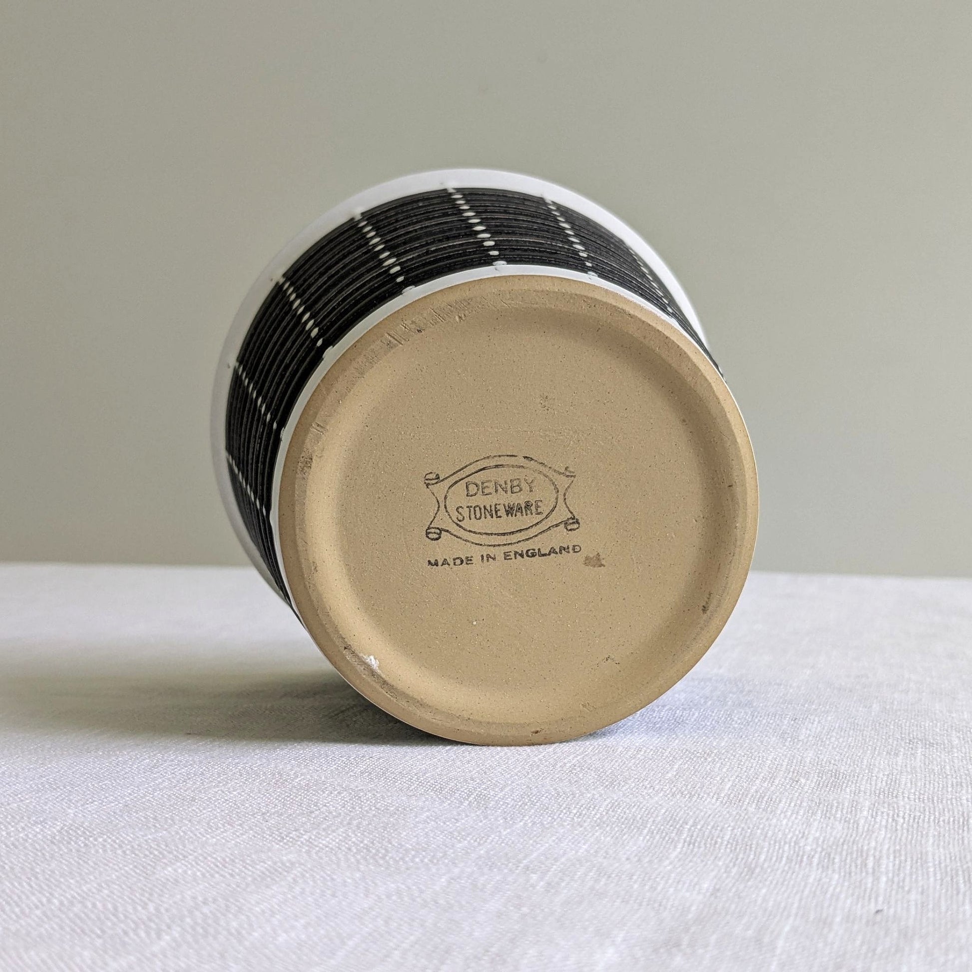 denby plant pots Vintage Denby Burlington Plant Pot, Black & White, 1950s – Tiger & Iris