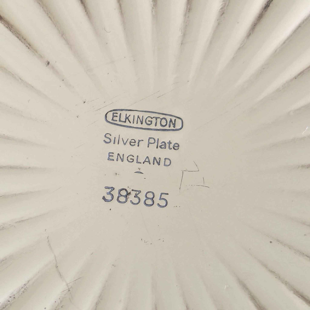 Scalloped Silver Plate Dish