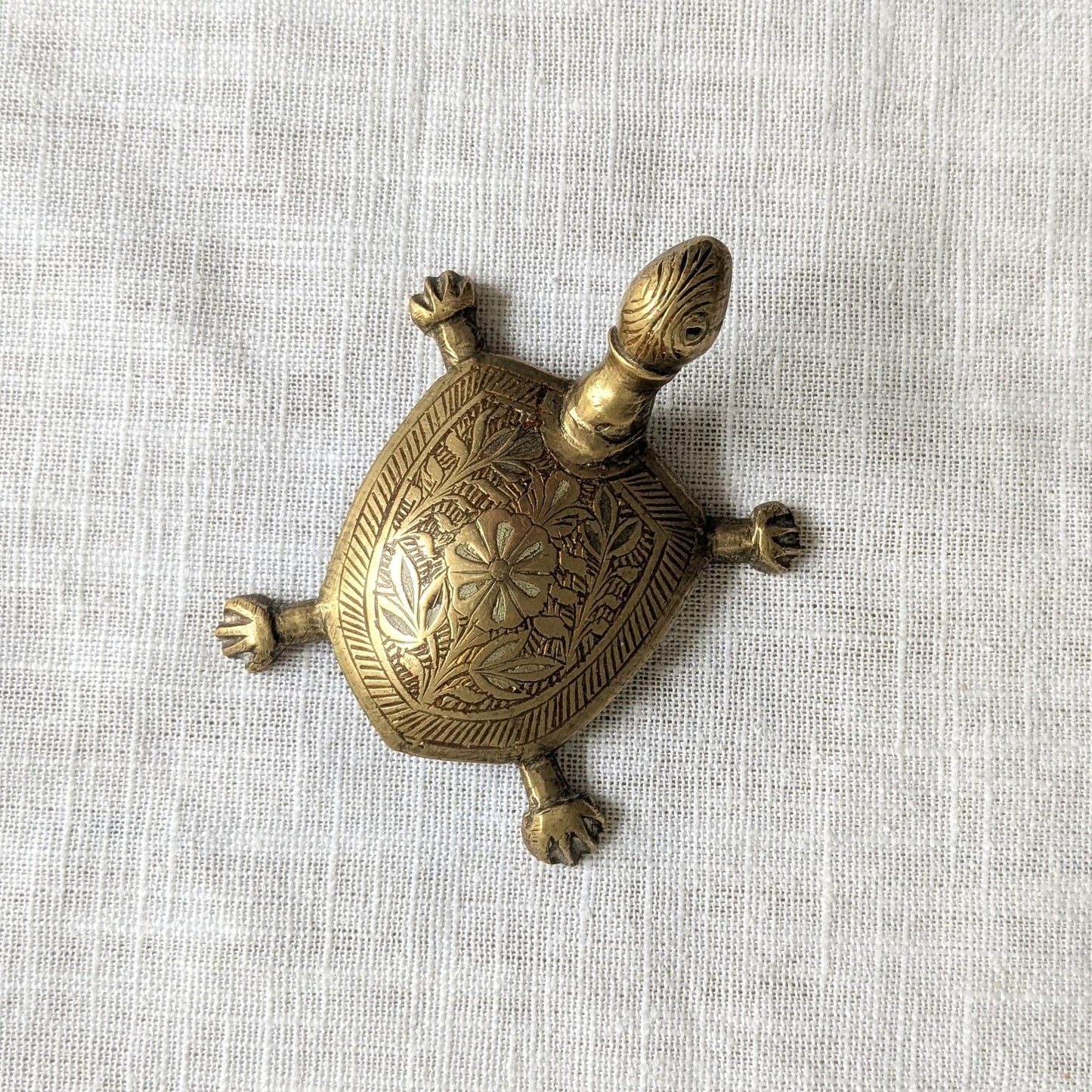 Etched Brass Tortoise
