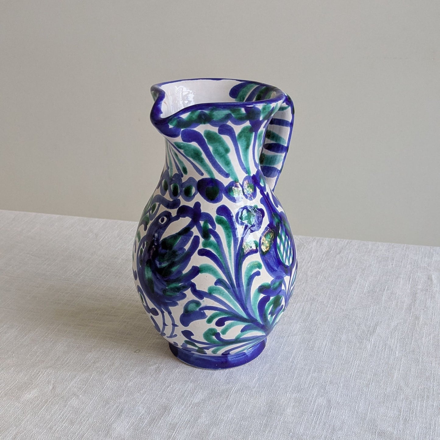 Spanish Fajalauza Pitcher