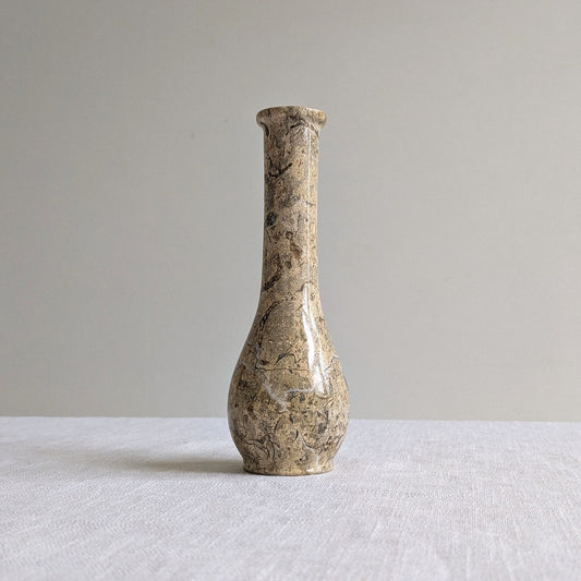 Fossil Stone Stem Vase