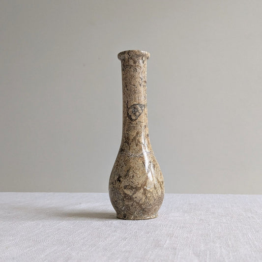 Fossil Stone Stem Vase