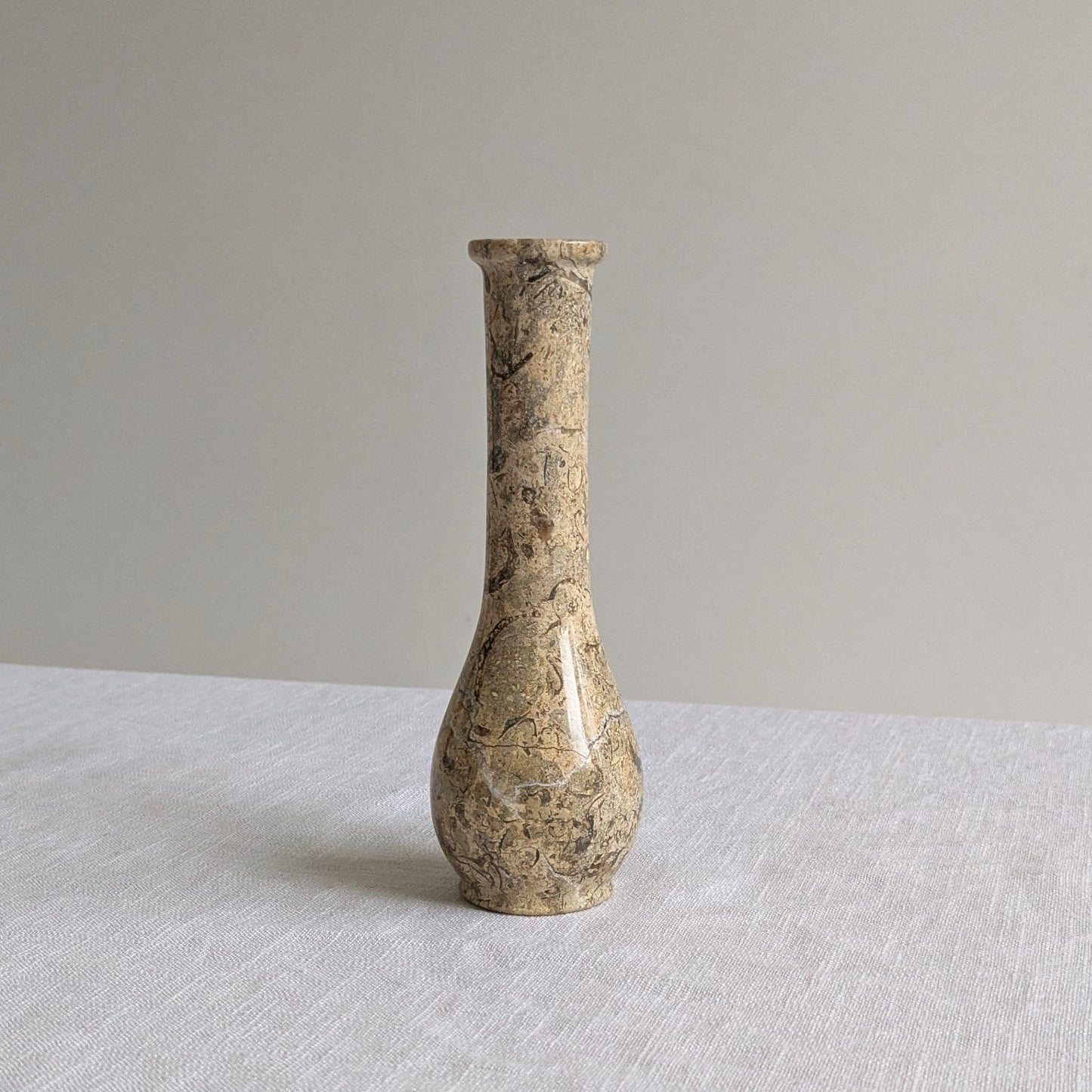 Fossil Stone Stem Vase