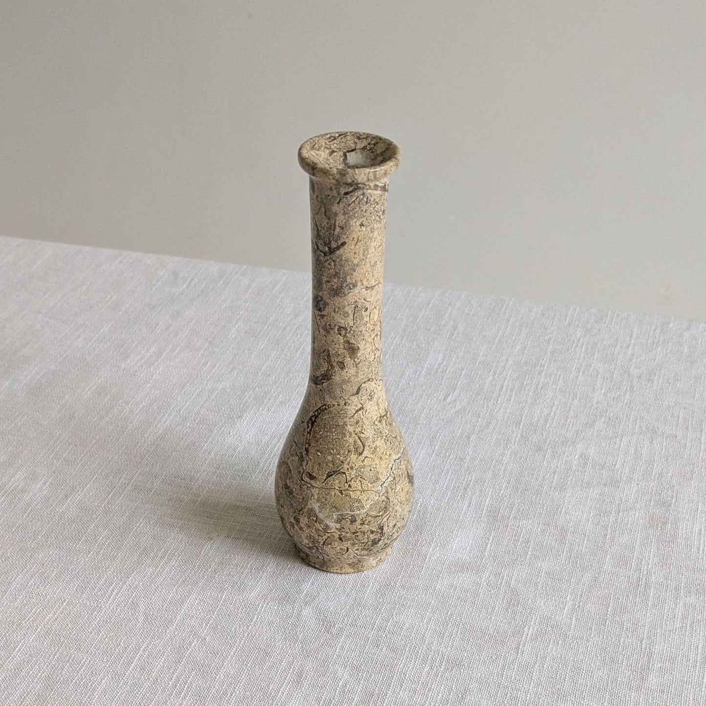 Fossil Stone Stem Vase